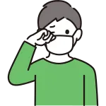 Man Rubbing His Eyes SVG Icon